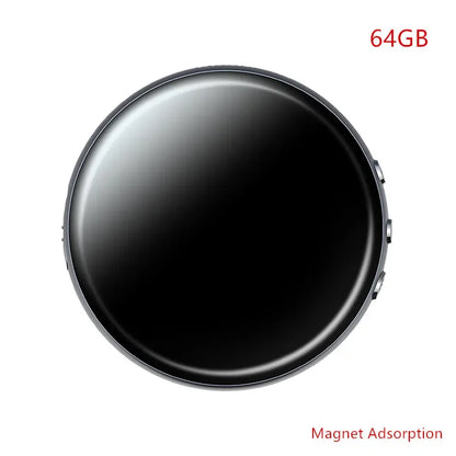 Digital Voice Recorder 64GB – Activated USB Flash Magnet Dictaphone with HD Noise Reduction, 100-Hour Audio & MP3 Player