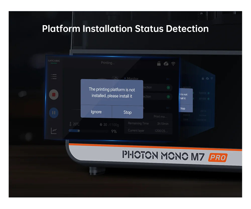 ANYCUBIC Photon Mono M7 Pro — 14K Mono MSLA 10.1" LCD Resin 3D Printer, 170mm/h, 223×126×230mm Printing Size