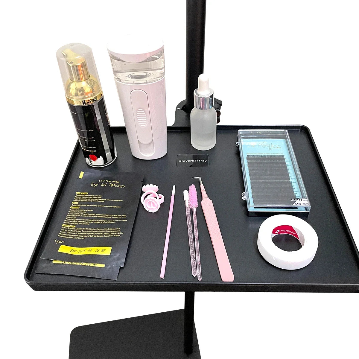 ABS Eyelash Tray Holder - Lash Extension Organizer Accessory Compatible with Moon Light & Ring Light for Beauty Tools