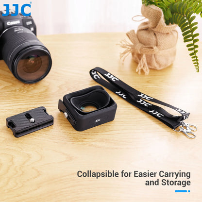 JJC 3X LCD Viewfinder Extender – Collapsible Eyecup for 3.0" Screen, Compatible with Nikon Z30, Sony ZV-1, RX100 & Canon G7X