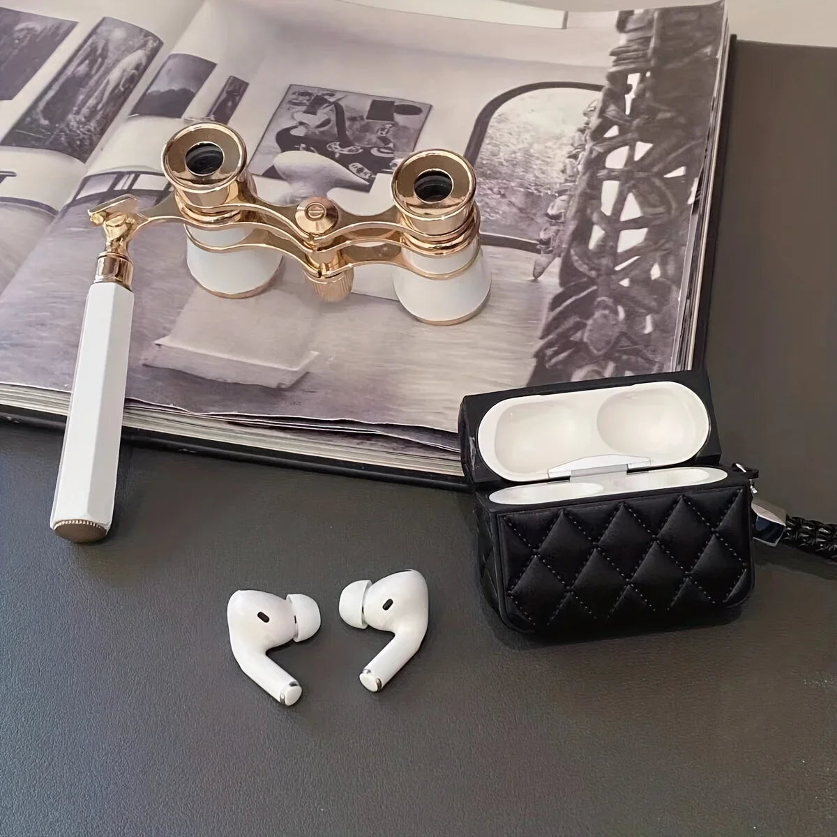 Chic Winter Style: Stylish Down Jacket Case for Airpods 3rd - Soft Pink Puffer Case for Airpods 1, 2, Pro, 2nd Gen, Earphone Protective Box with Hand Rope