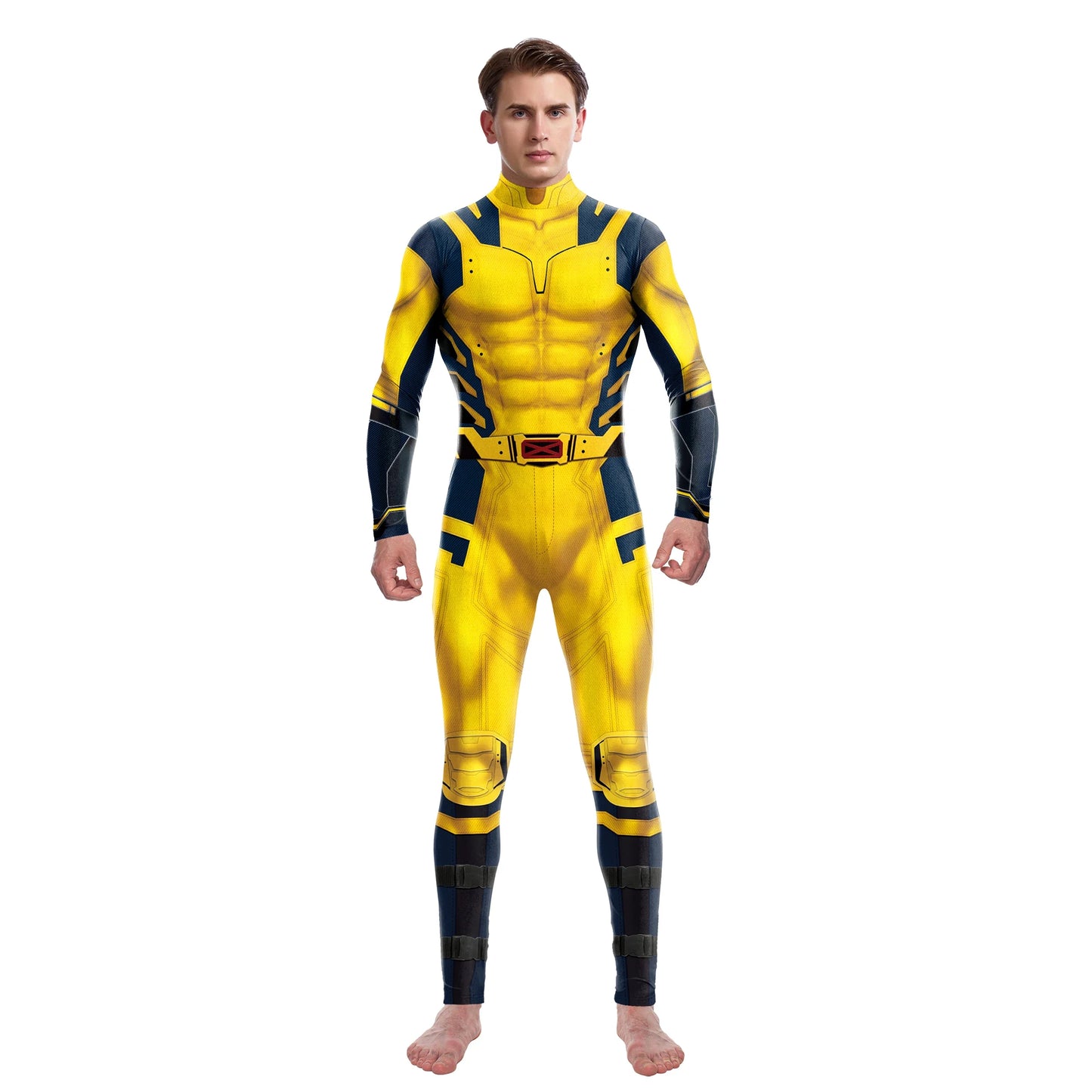 “You’re My Secret” Superhero Cosplay Costume – Deadpool & Wolverine Jumpsuit Bodysuit for Men, Halloween & Party