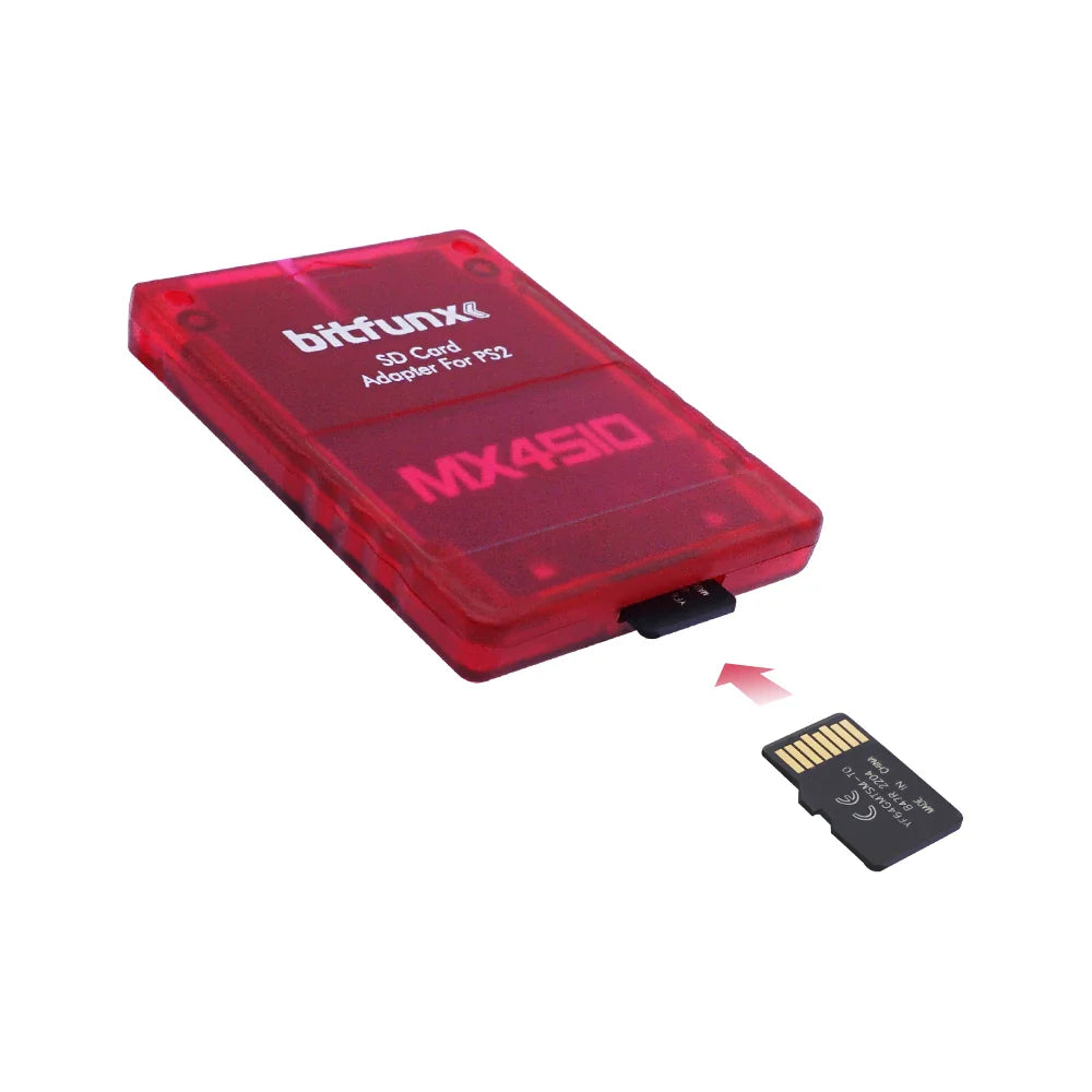 Bitfunx MX4SIO SIO2SD Adapter – MicroSD Game Card Reader for PS2 Sony PlayStation 2 Consoles