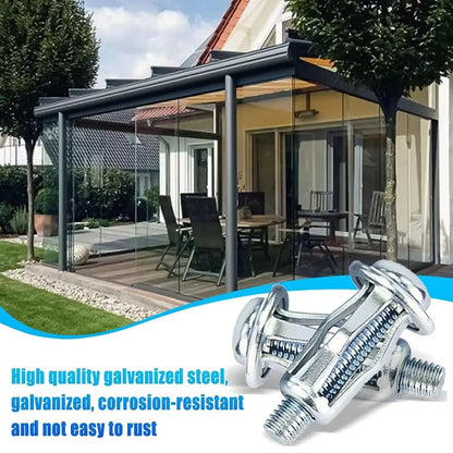 Petal Screw Jack Nuts & Expansion Plugs – Curtain Clamp, Rivet Lock Bolt, and Wall Fasteners