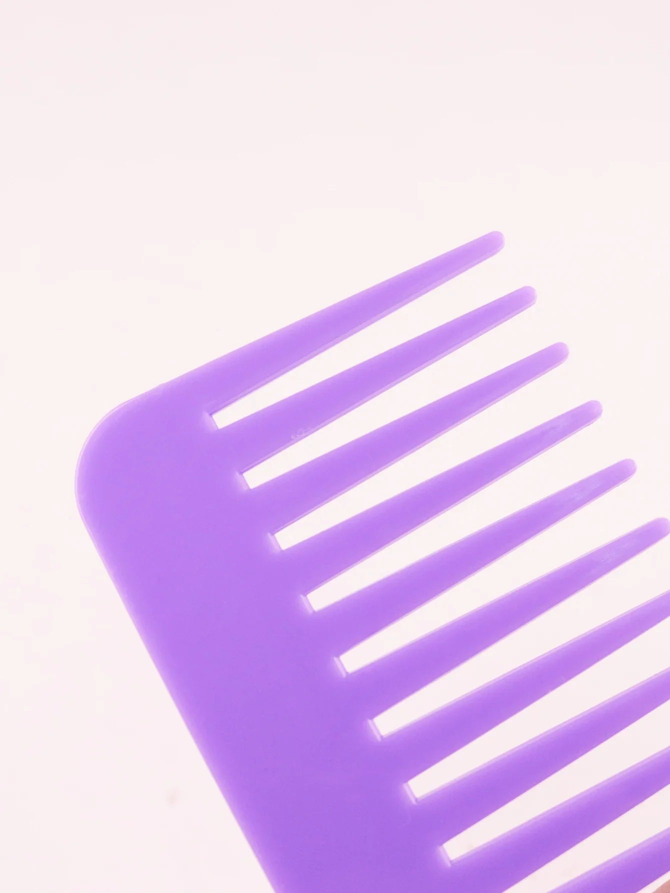 Thick Plastic Heat-Resistant Salon Comb – Anti-Static Long & Wide Tooth Comb for Real Hair Wigs