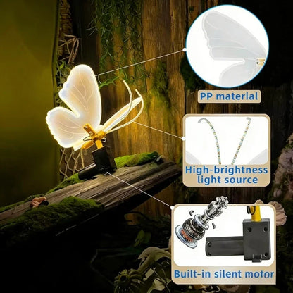 Giant LED Butterfly Decoration - Moving Simulated Insect Light for Outdoor Parties & Holidays