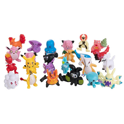24-144Pcs Pokemon Anime Mini Figures – Pikachu Action Toys 2-3CM Kids Christmas Gifts