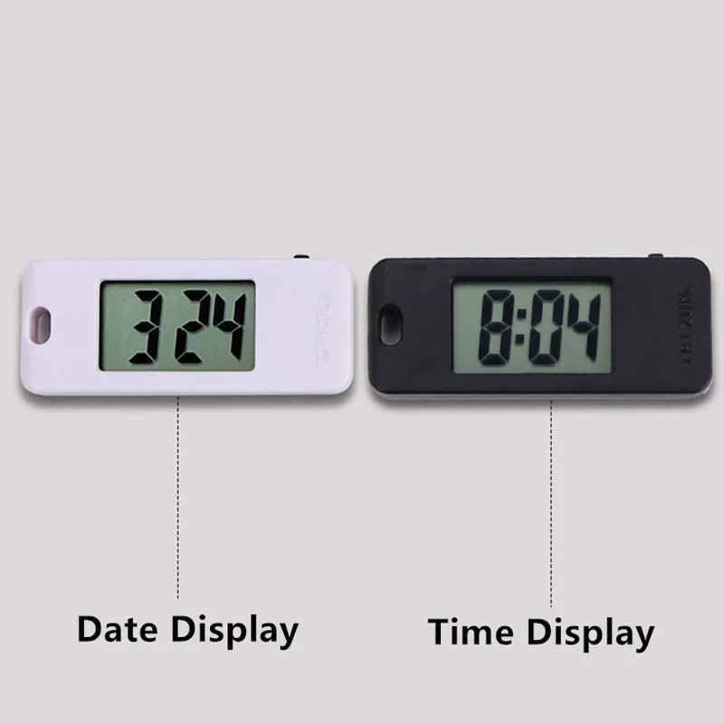 Student Keychain Digital Electronic Pocket Watch - Quiet Test Function with High Light Transmission Glass