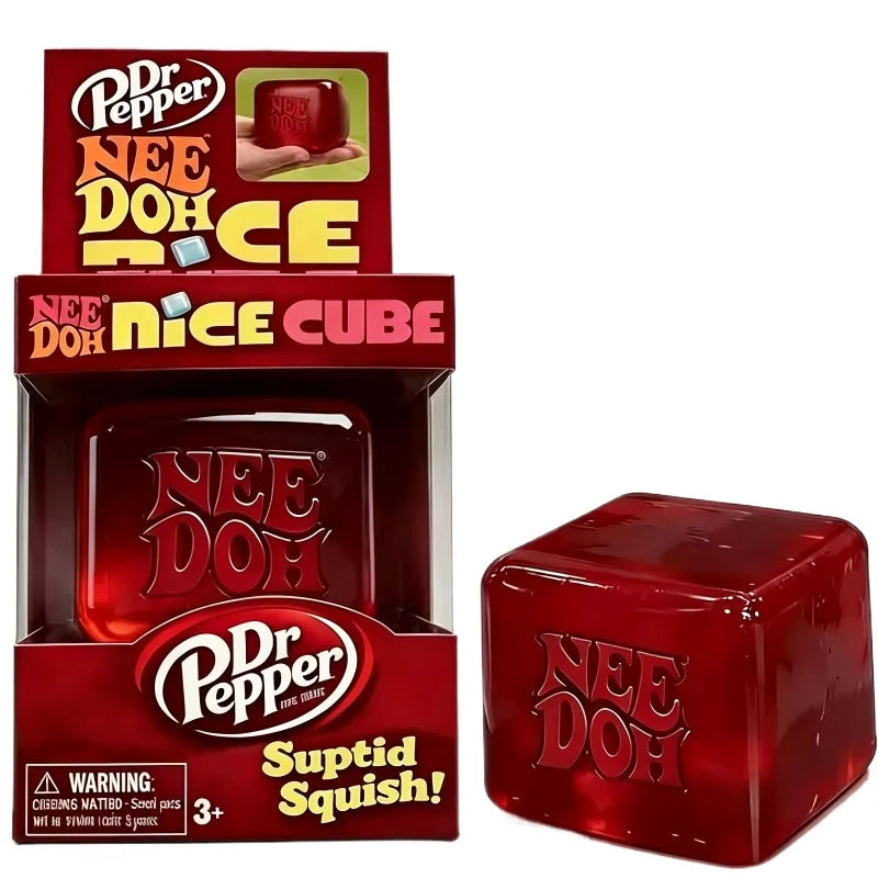 Schylling NeeDoh Nice Cube - Sensory Squishy Fidget Toy for Stress Relief and Focus