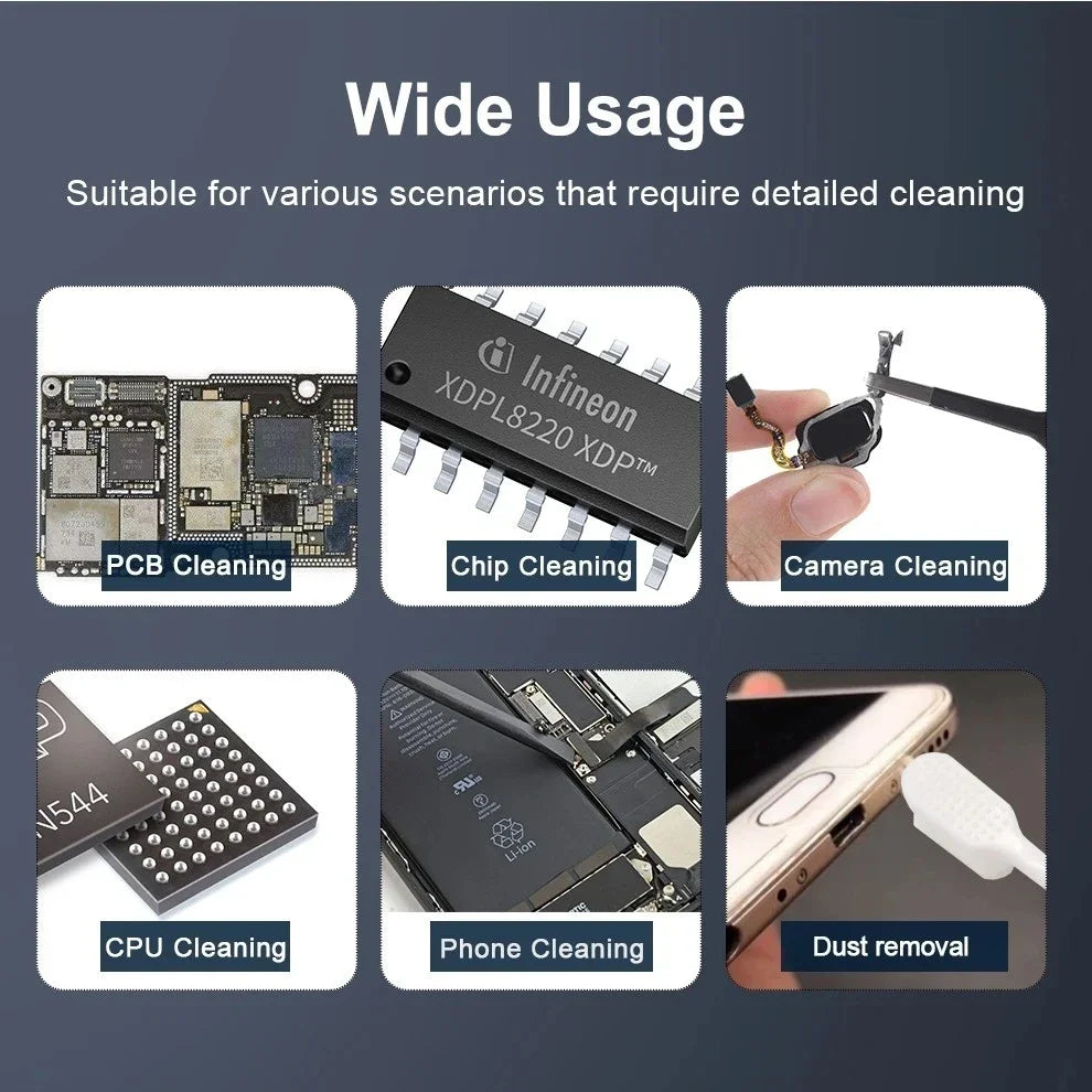 BST-82 PBT Fiber Cleaning Brush – IC Glue Removal and Polishing Tool for PCB, BGA, and Mobile Phone Motherboard Repair