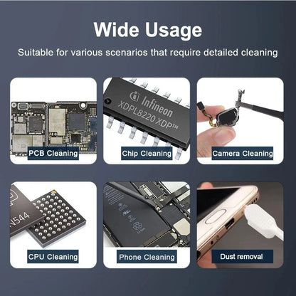 BST-82 PBT Fiber Cleaning Brush – IC Glue Removal and Polishing Tool for PCB, BGA, and Mobile Phone Motherboard Repair