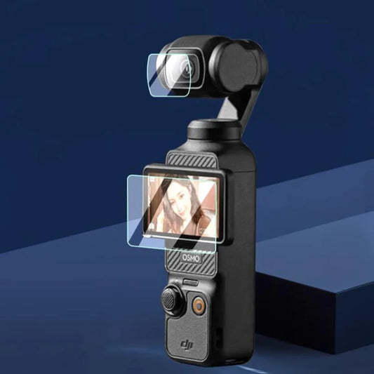 Full Cover Hard Glass LCD Screen Protector for DJI OSMO Pocket 3/2 – Action Camera Lens Film Accessory