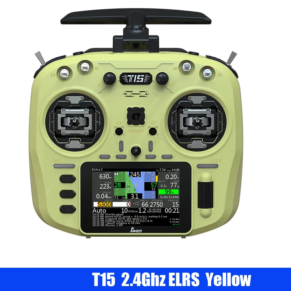 Jumper T15 FPV Radio Controller – Hall Sensor, Color Screen, EDGETX/ELRS for Long Range RC Drone
