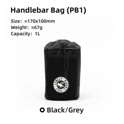 C-HOLD Bike Handlebar Stem Bag — Insulated Water Bottle & Snack Storage Pouch for Touring, Commuting, Bikepacking