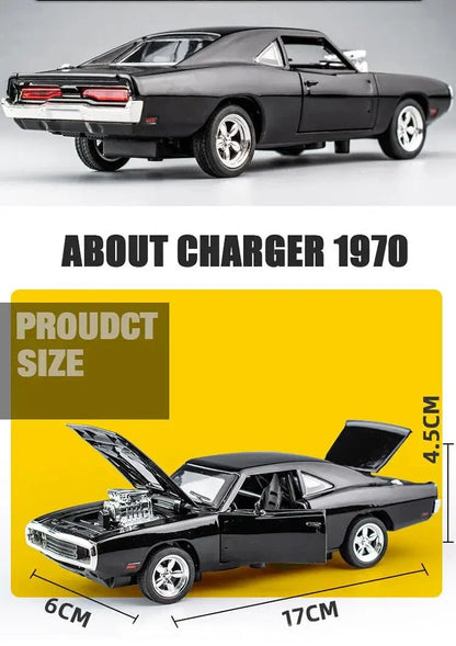 1:32 Challenger 1970 Classic Alloy Car Model – Diecast Toy Vehicle for Kids & Collector Decoration