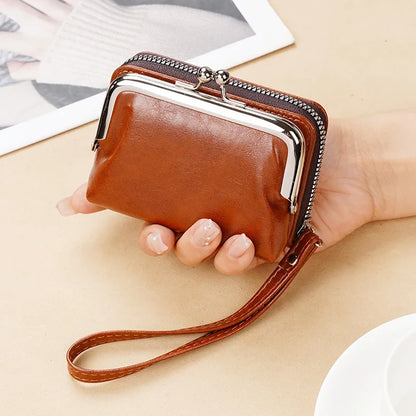 Lonny 4-Inch Zip-Up Card Holder – Women’s Buckle Coin Purse Clutch, Cross-Border Supply