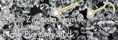 5PCS Stainless Steel Nose Ring Studs — Crystal Nostril Piercing Jewelry for Women & Girls, 1.5/2.0/2.5/3.0mm, 20G