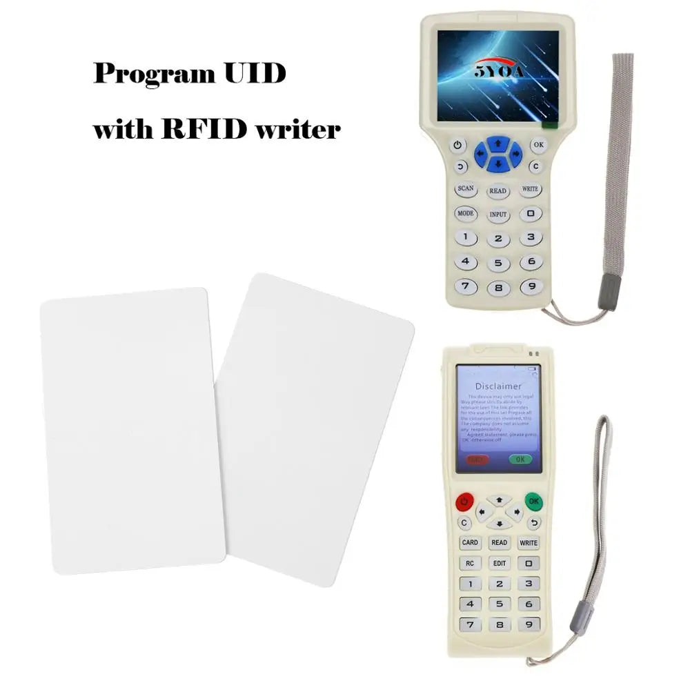 10PCS Rewritable 13.56MHz RFID UID CUID Blank Cards – Cloneable Changeable Smart IC S50 Card Duplicator White Access Cards