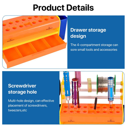 9IMOD Screwdriver Storage Rack – Multifunctional Organizer for RC Repair Tools, Hex & Cross Driver Desktop Stand