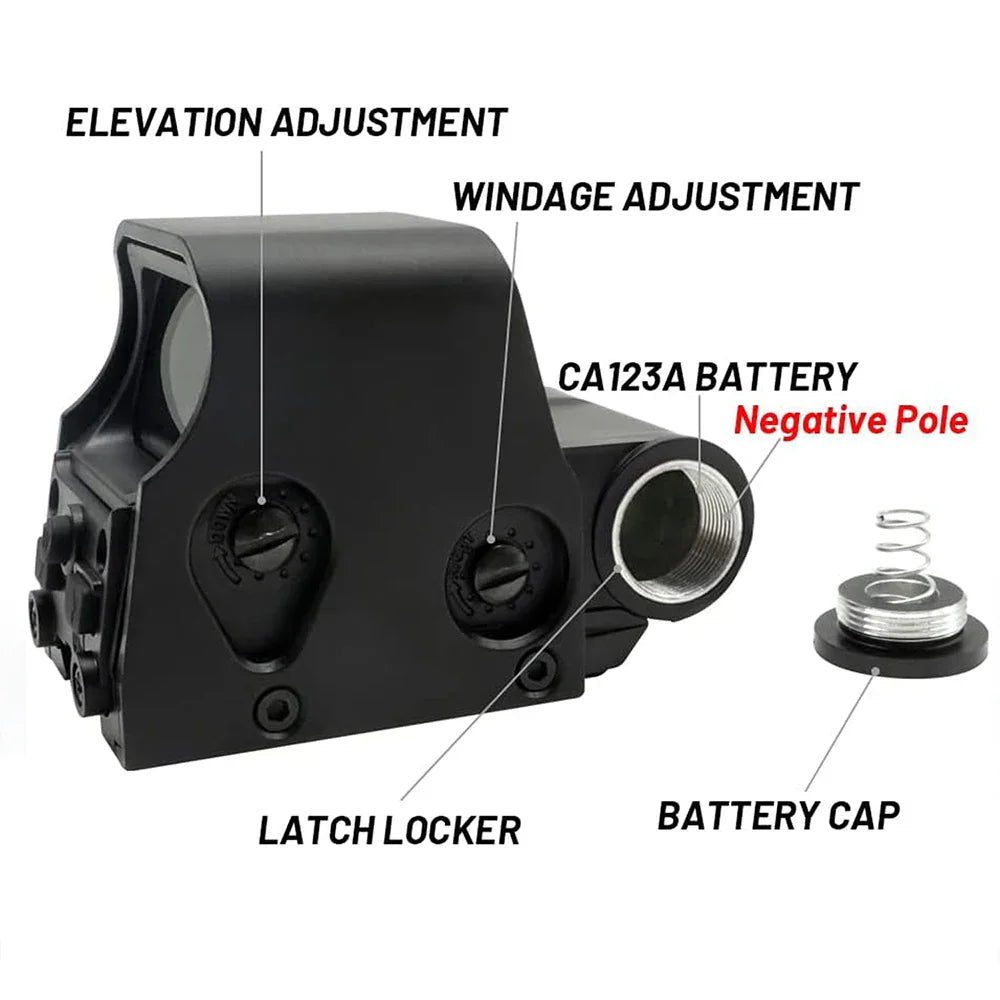 553 Holographic Sight – Red & Green Dot Optics Reflex Riflescope, Fits 20mm Rails, Ideal for Hunting Scopes