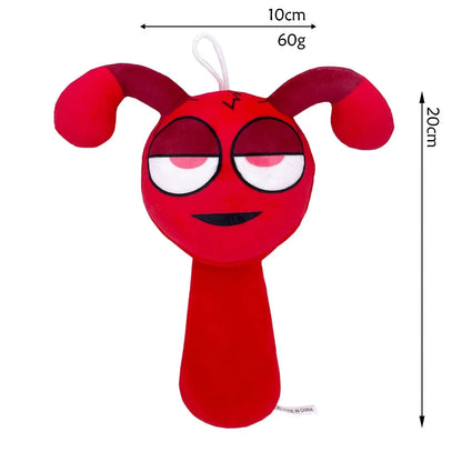 Sprunki Plush Toy Set Soft Cartoon Stuffed Animal Plush Dolls Collectible Fan Gift for Birthdays & Christmas