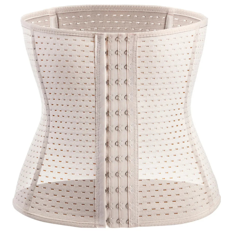 Colombian Mesh Waist Trainer Girdle for Women – Bustier Shapewear for Belly & Waist Control