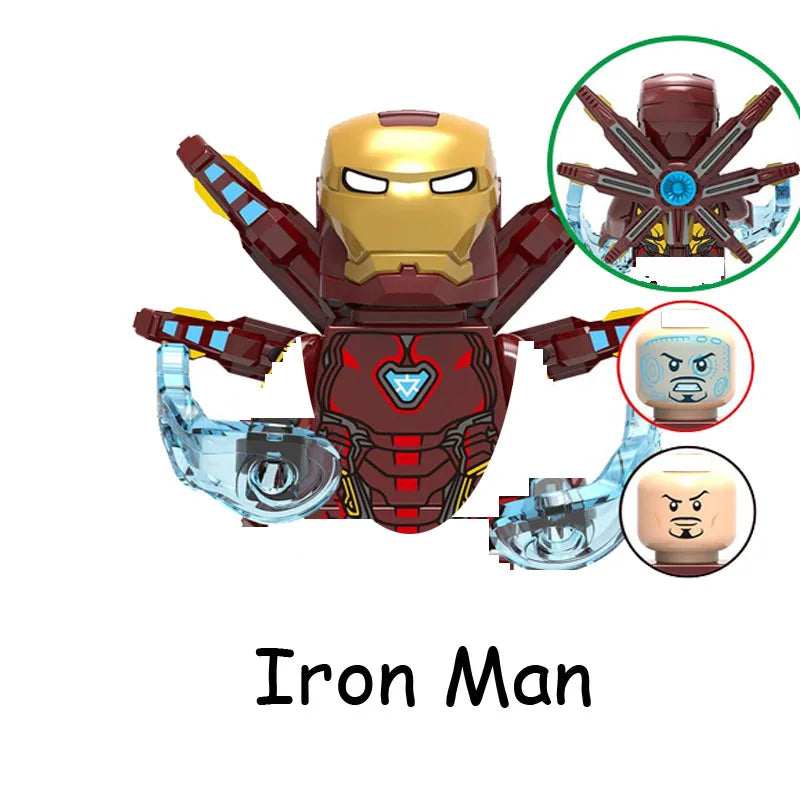 Super Heroes Model Figure Blocks – Invisible Predator vs Alien Jungle Killer Construction Toy for Children