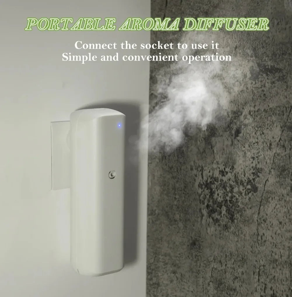 Plug-in Wall Fragrance Diffuser – Waterless Smart Essential Oil Diffuser for Home & Room Scented Air