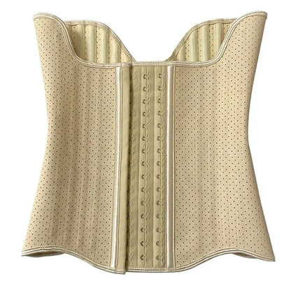 25 Steel Bones Angel Wing Latex Waist Trainer – Women’s Corset Body Shaper for Abdominal Toning & Post-Workout Contraction