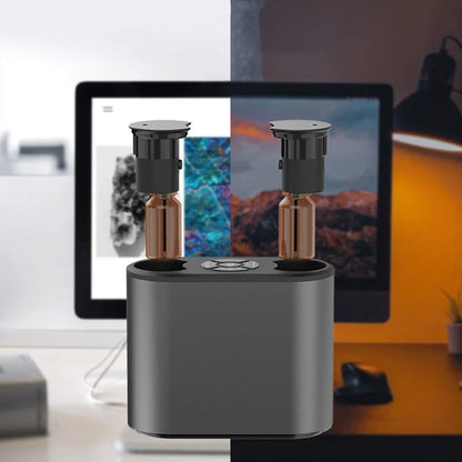 Waterless Aroma Diffuser – USB Aluminum Essential Oil Nebulizer & Air Humidifier for Home & Hotel"