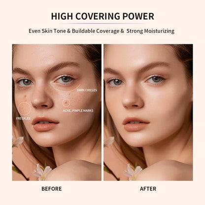Strong Coverage Tinted Hydrator Makeup – Semi-Matte Finish for Women, Evens Skin Tone & Naturally Moisturizes