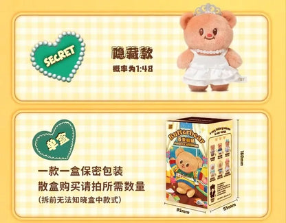 Butter Bear Wardrobe Series Blind Box – Cute Action Figure Doll Keyring Mystery Toy for Kids & Birthday Gifts