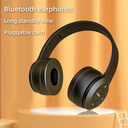 2025 New Stereo P47 Bluetooth Headset – Wireless 5.0 Sports Gaming Headset, Folding Design for iPhone & Xiaomi