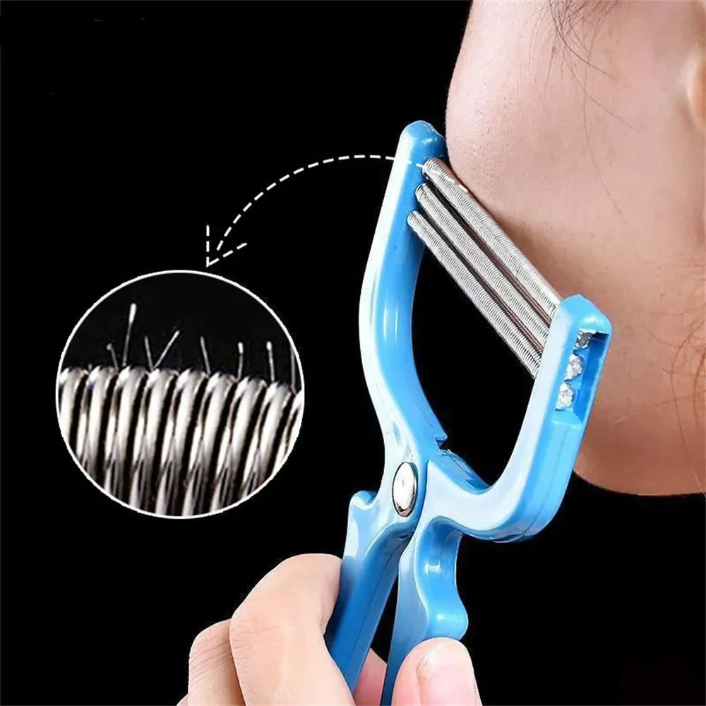 Handheld Facial Hair Remover Spring Roller – Safe Reusable Mustache & Face Hair Removal Tool for Women