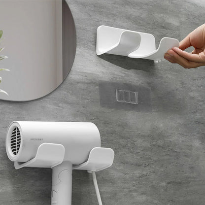 Wall Mounted Hair Dryer Holder - Bathroom Organizer Stand for Hair Straightener, Dryer, Washroom Organization Shelves