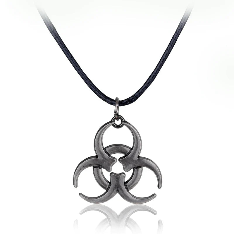 Resident Evil Symbol Necklace - Unisex Pendant Chain for Cosplay, Parties & Fan Gifts