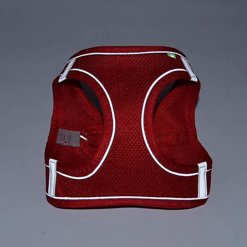 Adjustable Dog Harness Leash Set: Vest for Small Dogs, French Bulldog, Chihuahua, Pug - Outdoor Walking Lead