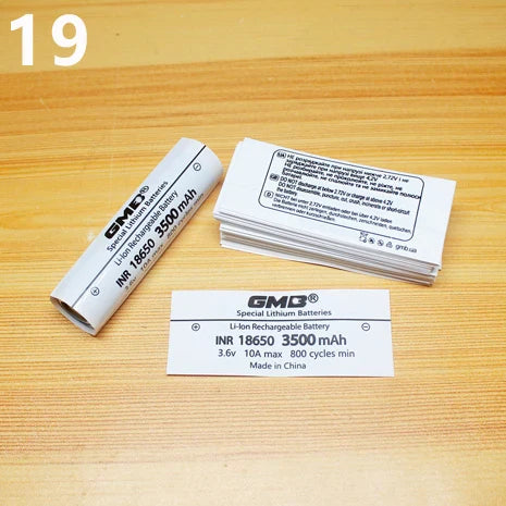 100pcs 18650 Lithium Battery Heat Shrink Wrap PVC Sleeves – Insulation Packaging Film for Battery Protection