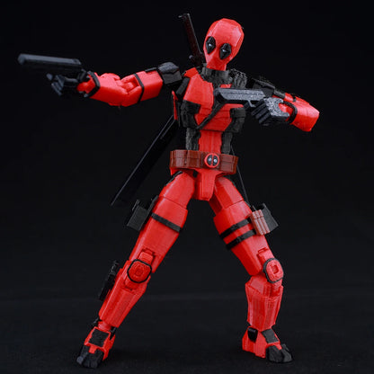 9L3D Lucky13 T13 Action Figures — 3D Printed Deadpool, Wolverine, Batman, Spider-Man & Venom Anime Model Toys, Collectible Gift
