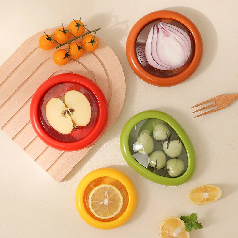 Silicone Sealed Fruit Preservation Box - 1Pc Mini Refrigerator Storage Container for Vegetables, Avocado, Lemon