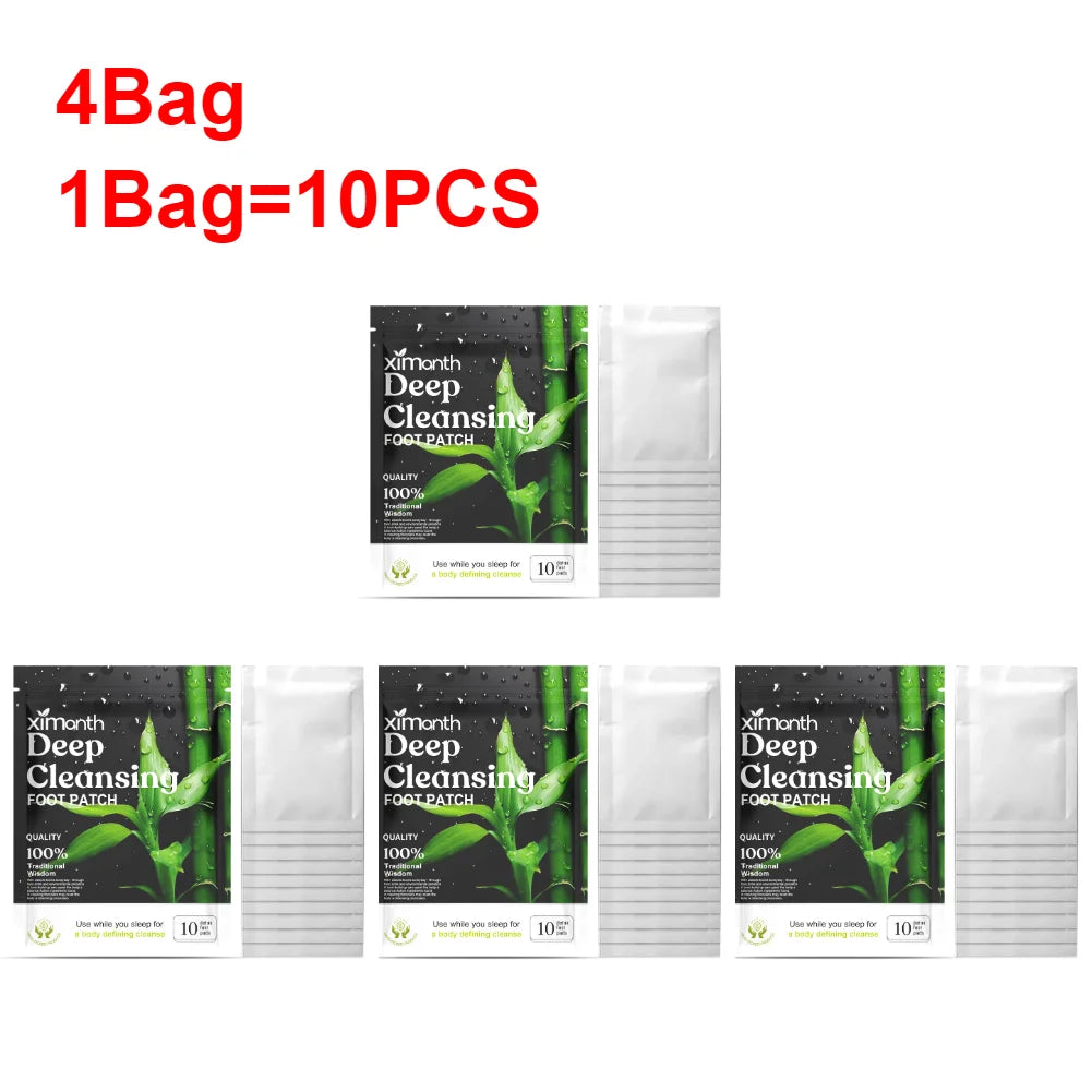 Natural Detox Foot Patches – 10-50PCS/Bag, Herbal Stress Relief, Deep Sleep, and Foot Care Detox Stickers