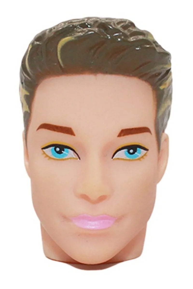 1/6 Male Doll Heads – DIY Ken Doll Parts for Beige Skin Dolls Accessories