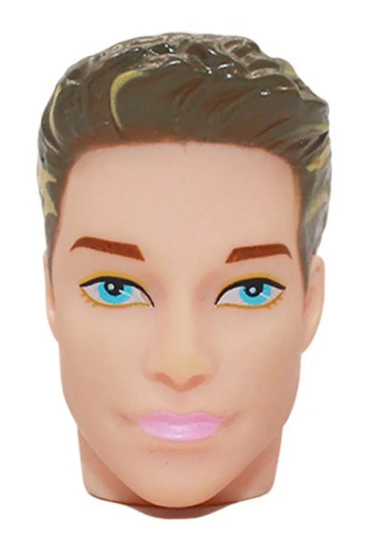 1/6 Male Doll Heads – DIY Ken Doll Parts for Beige Skin Dolls Accessories