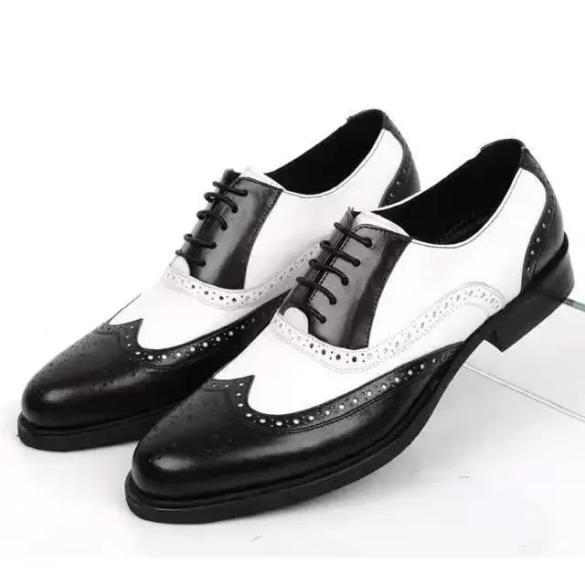 Men’s Classic Pointed Toe Dress Shoes - Lace-Up Business, Casual & Wedding Formal Shoes Plus Size