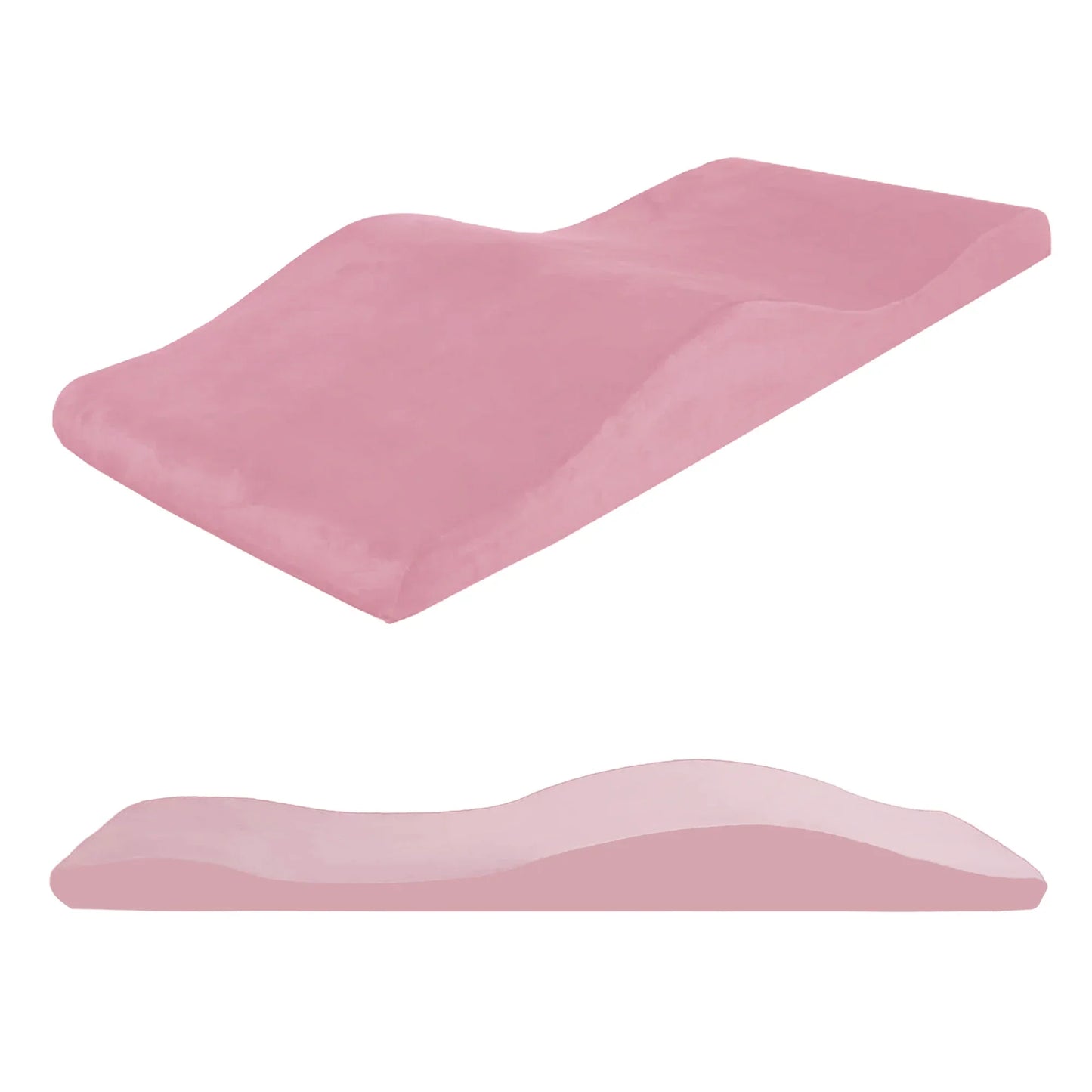 Lash Mattress and Cover – Wave Memory Foam Beauty Salon Lash Bed, Curved Topper for Eyelash Foam Spa