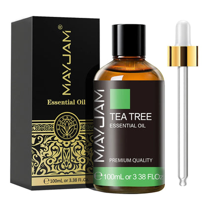 MAYJAM 100ml Essential Oil with Dropper - Sandalwood, Lavender, Eucalyptus & Vanilla for Humidifiers & Candles