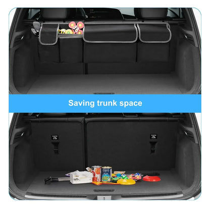 Car Trunk Organizer & Backseat Storage Bag – High Capacity Multi-Use Oxford Seat Back Organizer for Automobile Interior