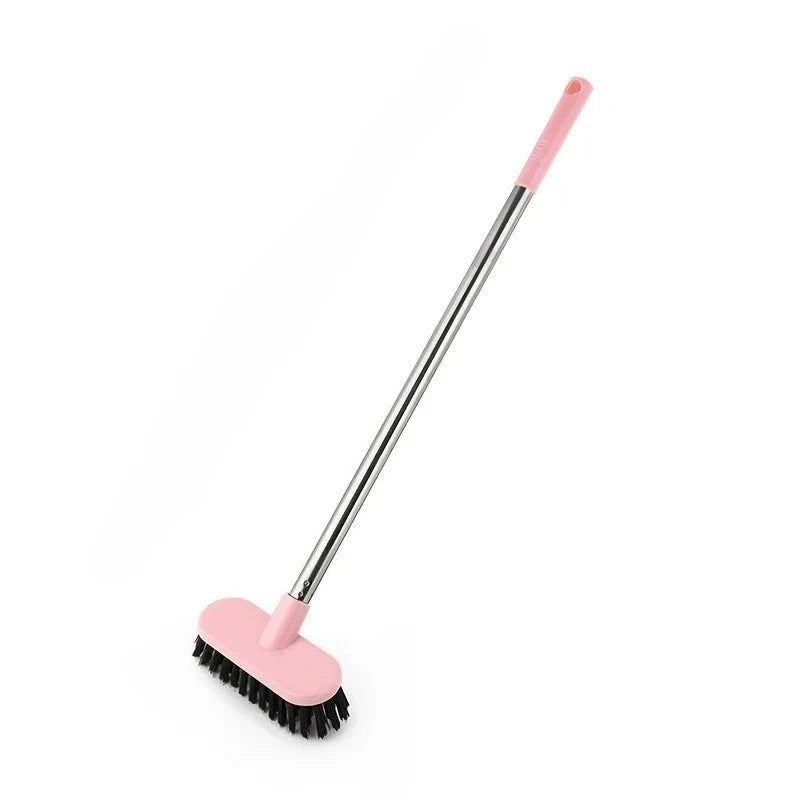 Long Handle Toilet Brush - Durable Bathroom Cleaning Brush with Stiff Bristles for Tough Stain Removal