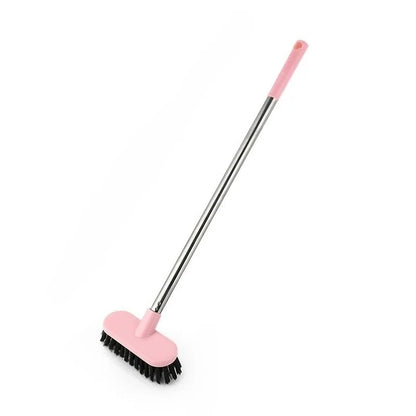 Long Handle Toilet Brush - Durable Bathroom Cleaning Brush with Stiff Bristles for Tough Stain Removal