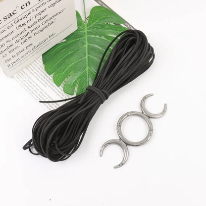 Bohemian PU Waist Belt - Vintage Moon Tassel Woven Tie Belt for Women